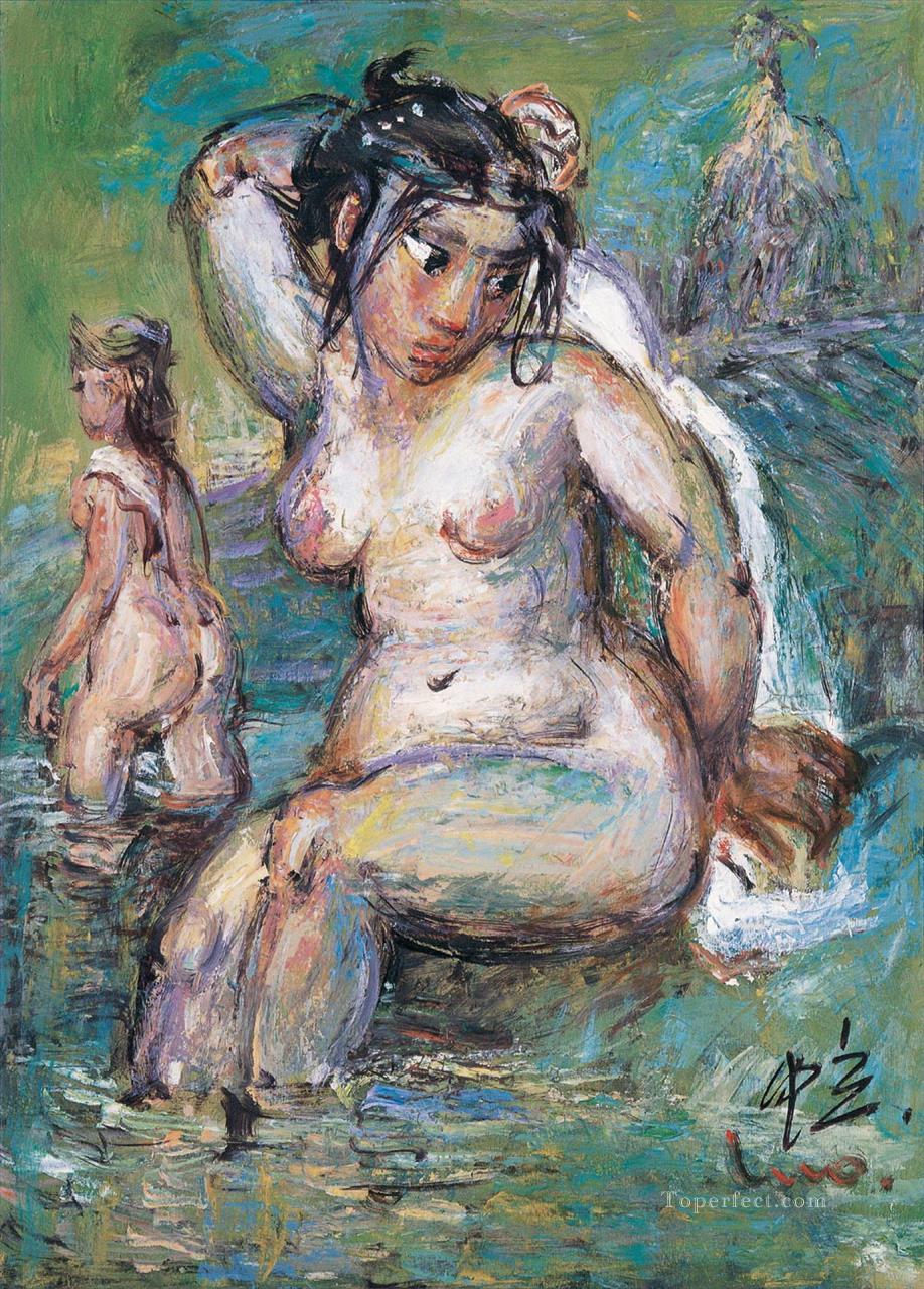 Bathing Women LZL from China Oil Paintings